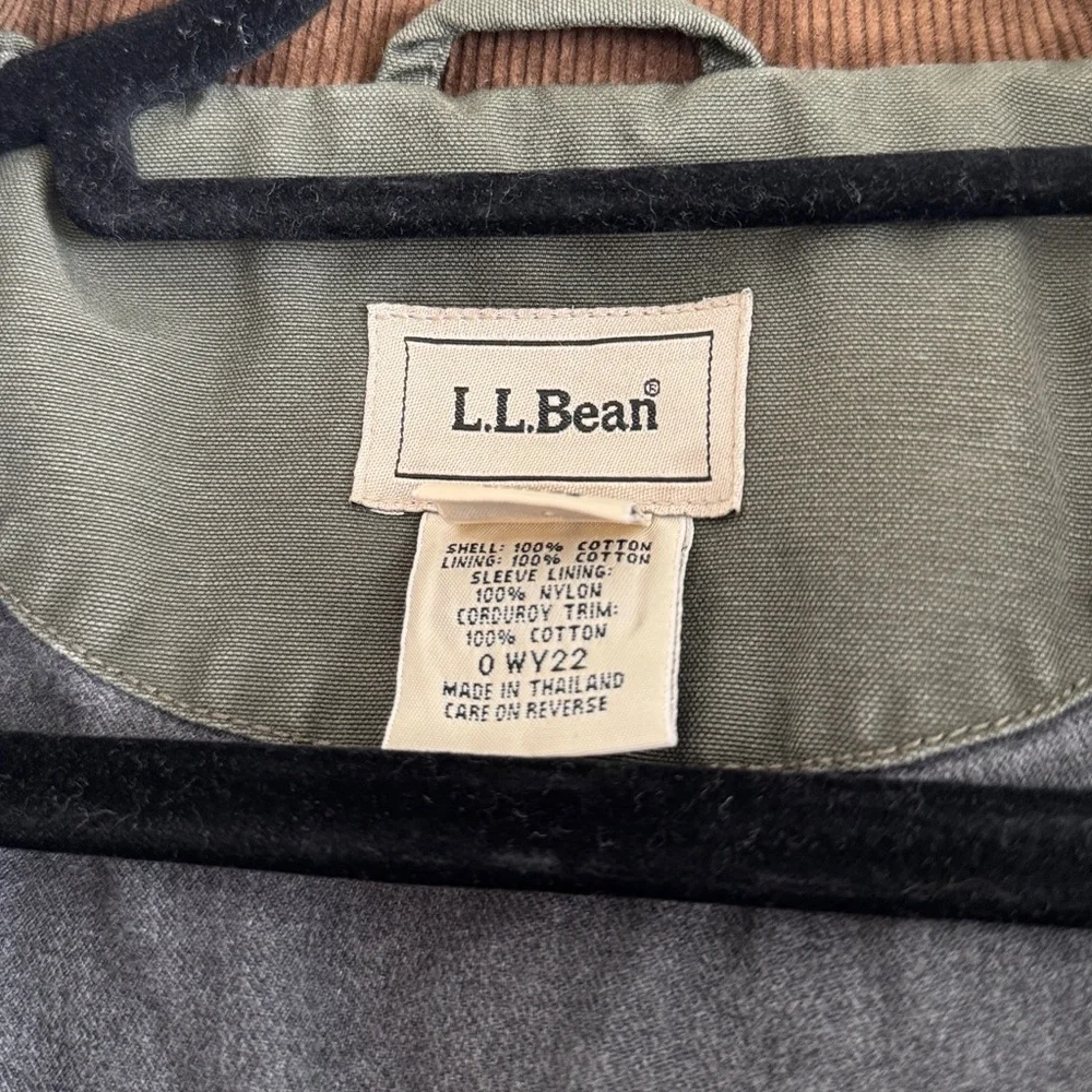 L.L. Bean Canvas Barn Jacket | Corduroy Collar | Women’s Large - Picture 10 of 10